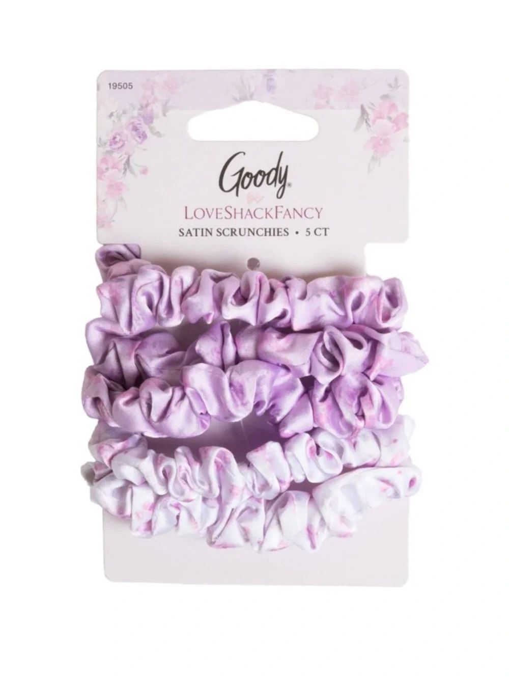 LoveShackFancy x Target Goody Happy Thoughts Ribbon Rosa Satin Scrunchie 5C